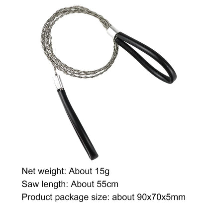 Portable Stainless Steel Outdoor Wire Saw with Finger Handle
