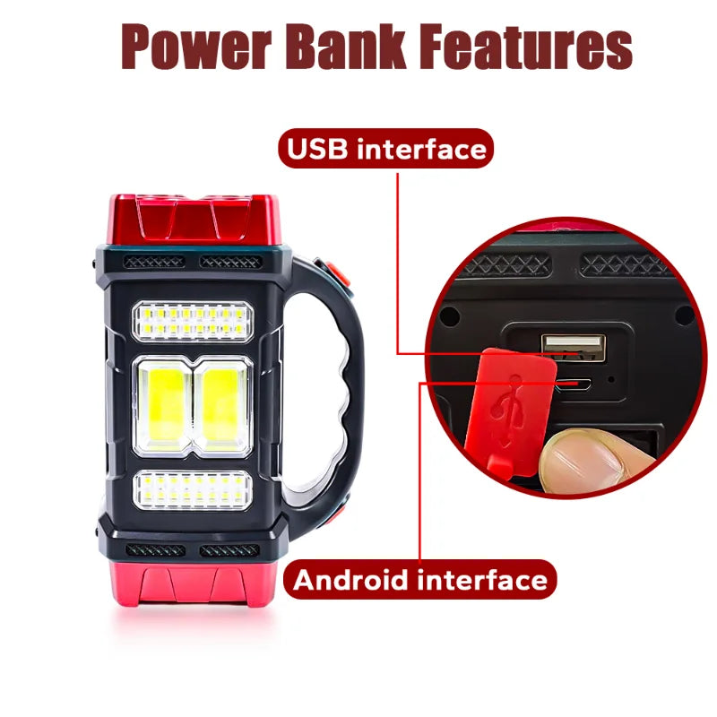 LED Waterproof Solar Torch Light