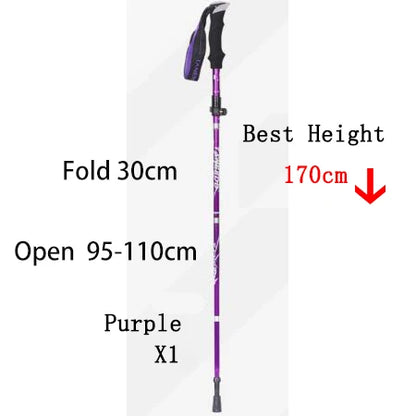 5-Section Outdoor Fold Trekking Pole