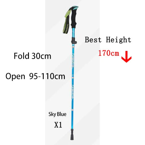 5-Section Outdoor Fold Trekking Pole