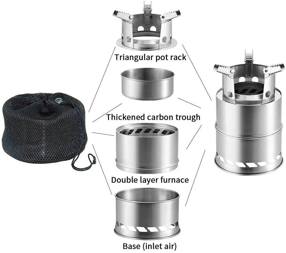 Portable Wood Burning Camping Stove