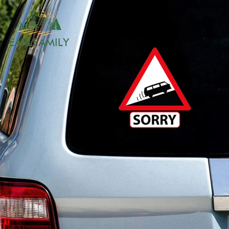 Sorry Funny Car Stickers