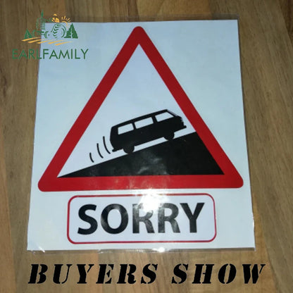 Sorry Funny Car Stickers