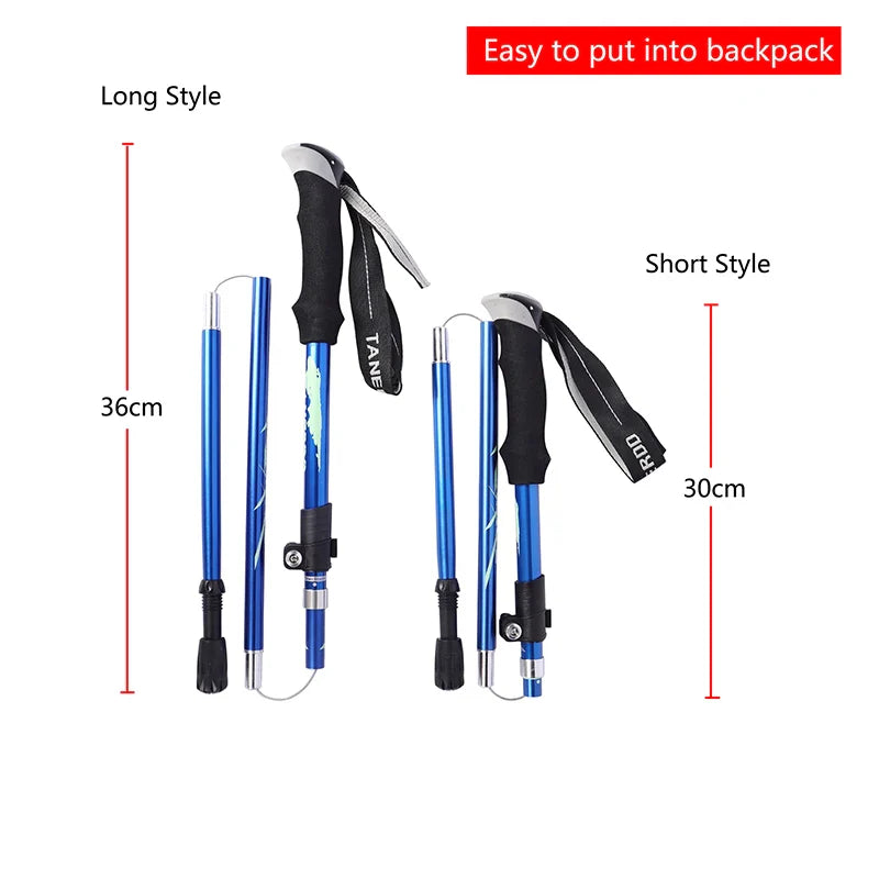 5-Section Outdoor Fold Trekking Pole