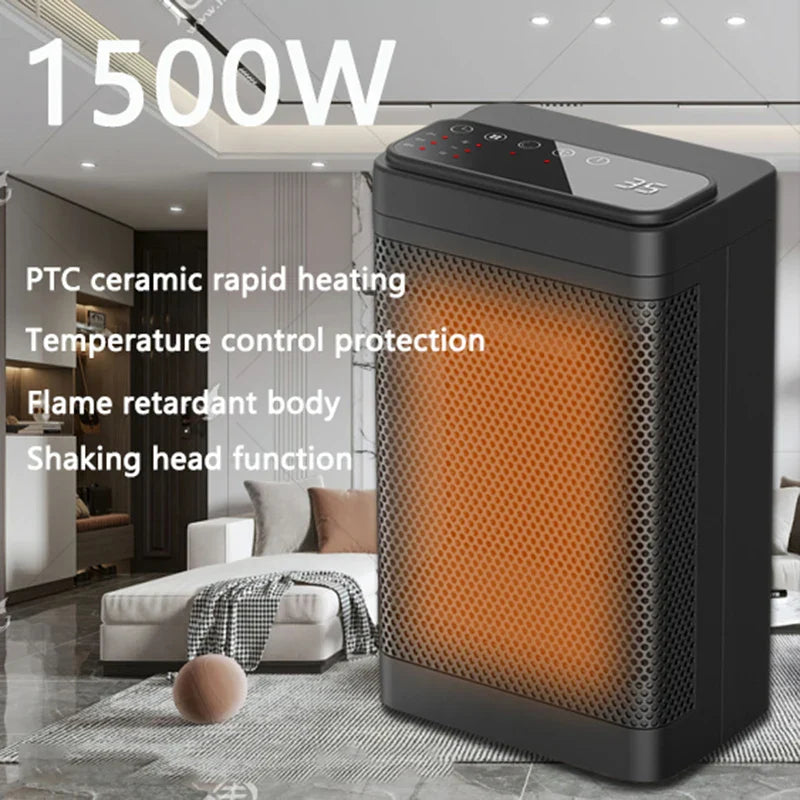 1500W Remote Control Electric Heater