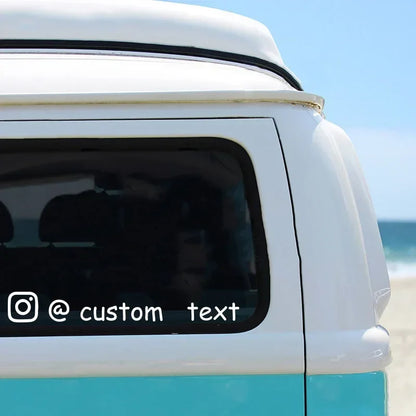 Personalized Instagram User Name Car Sticker