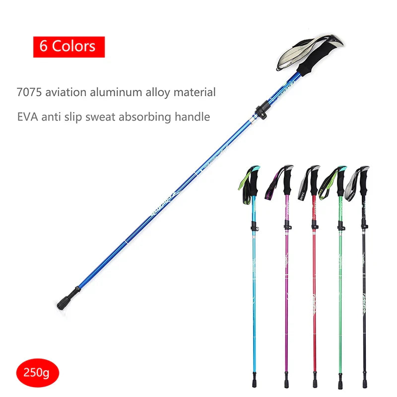 5-Section Outdoor Fold Trekking Pole