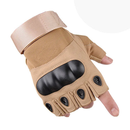 Tactical Fingerless Army Gloves for Outdoor Activities