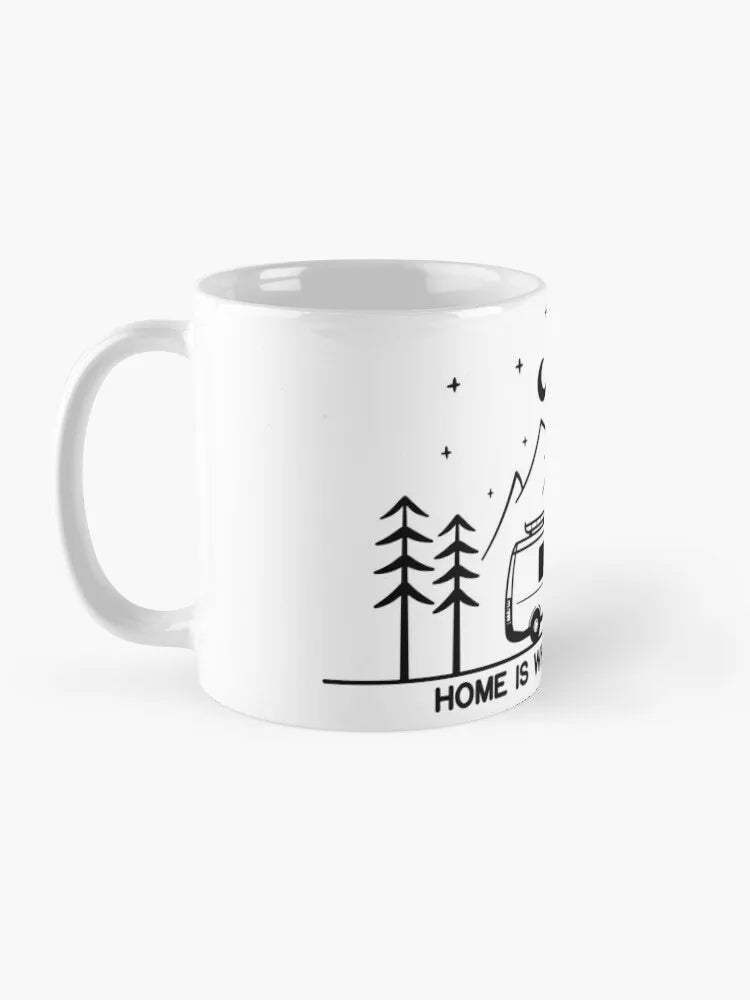 A Home is Where You Park It" Vanlife Coffee Mug