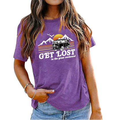 Women's Sunrise Bus Mountain Graphic