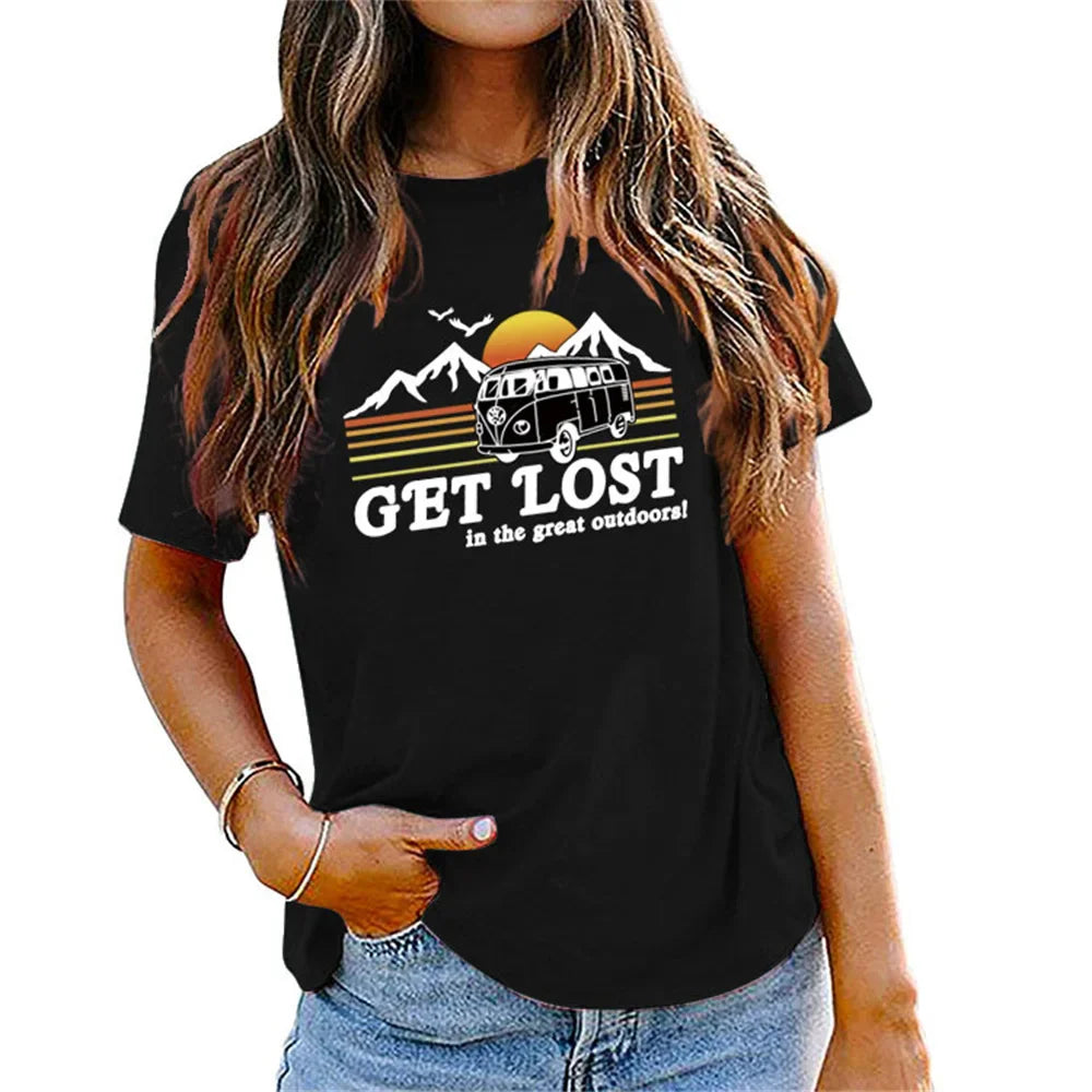 Women's Sunrise Bus Mountain Graphic