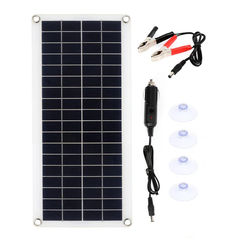 50W Solar Panel Charger Kit