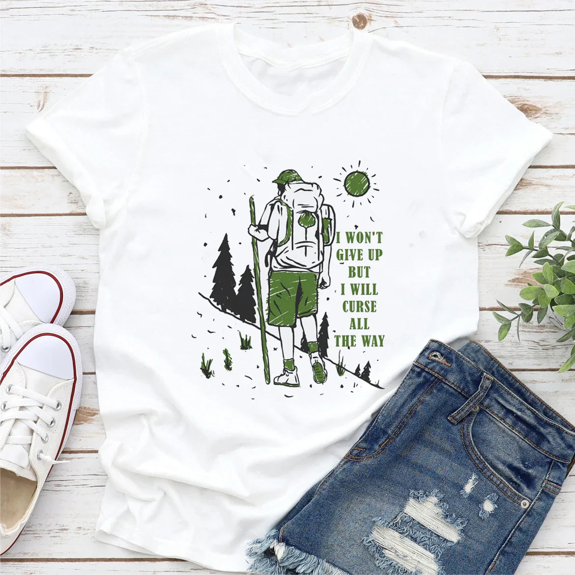 Casual Summer Women's Happy Camper T-Shirt