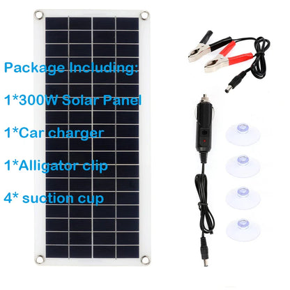 50W Solar Panel Charger Kit