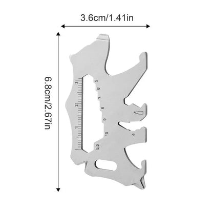 Mini Multi-Tool Card Outdoor Keychain