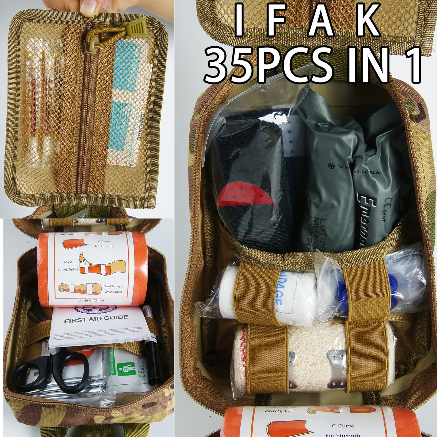 Outdoor Survival Gear MOLLE Bag First Aid Kit