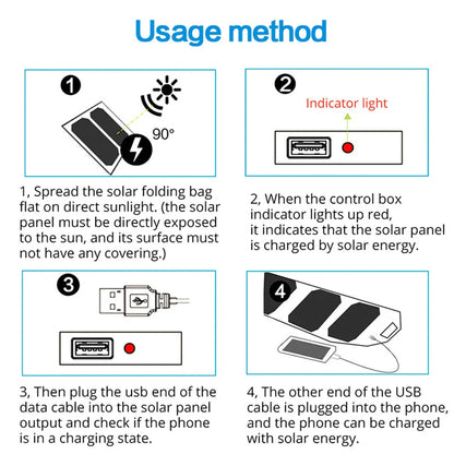 Folding Outdoor Solar Panel Charger