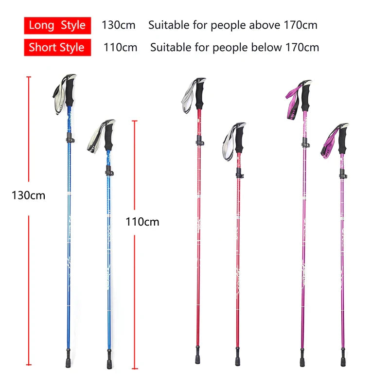 5-Section Outdoor Fold Trekking Pole