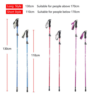 5-Section Outdoor Fold Trekking Pole