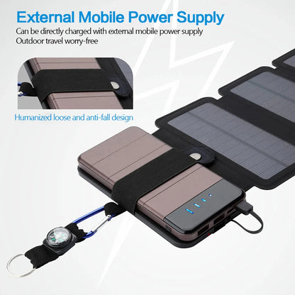 Folding Outdoor Solar Panel Charger