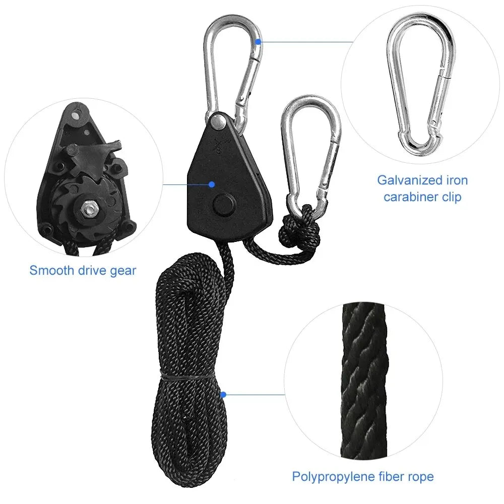 Adjustable Lanyard Hanging Pulley Hook